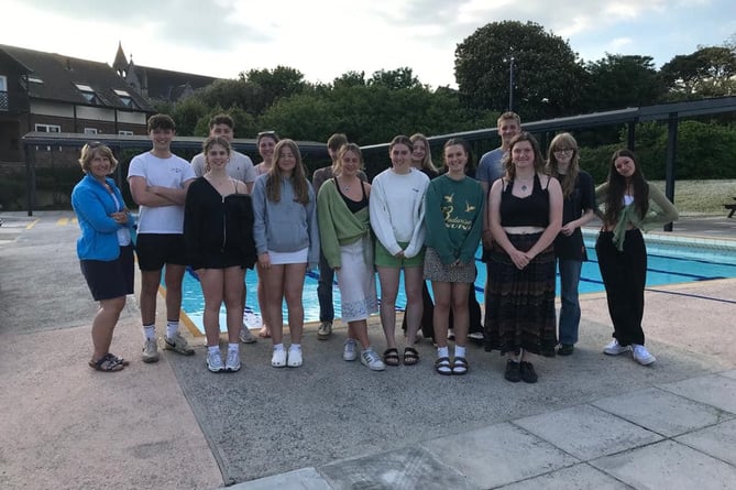 The team at the newly reopened Teignmouth Lido 