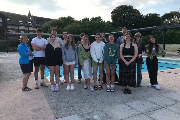 The team at the newly reopened Teignmouth Lido 