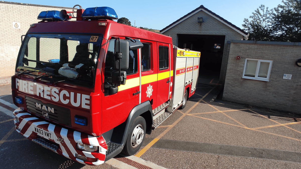 You can't beat the classics... Dawlish firefighters' stint with 2003 ...