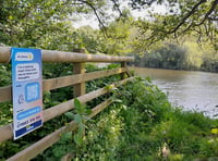 Mysterious signs along river Dart spell change for bathers