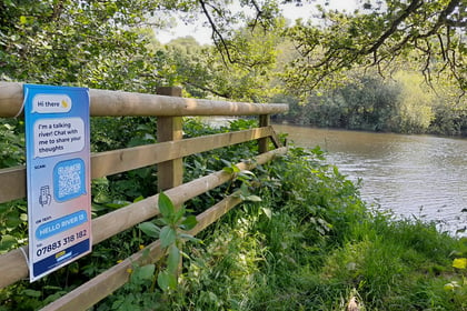 Mysterious signs along river Dart spell change for bathers