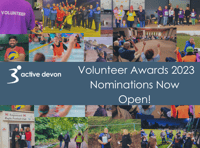 Active Devon's Volunteer Awards are now open