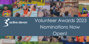 Active Devon's Volunteer Awards are now open