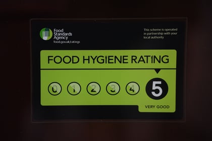 Good news as food hygiene ratings handed to two Teignbridge takeaways