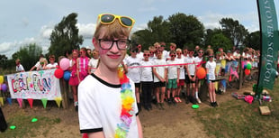 Stover School holds colour run for youngest ever organ donor recipient