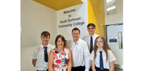 South Dartmoor students greet Minister Mel