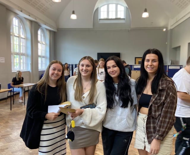 PICTURES: Smiling faces at Newton Abbot College  A-Level results day