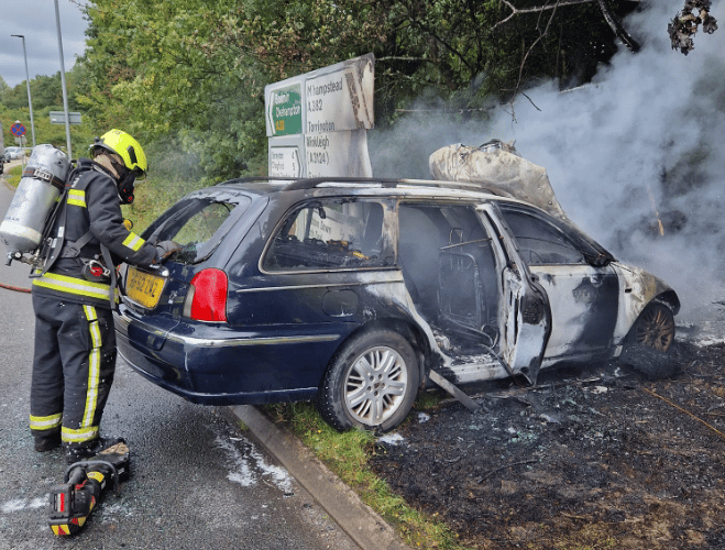 ICYMI: Chagford firefighters attend to car fire 