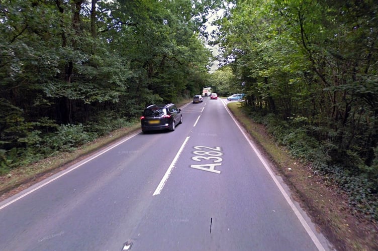 A382 near Drumbridges (Image: Google Maps)