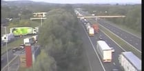 Delays for drivers after M5 crash 