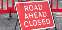 Road will be closed for highways work tonight 