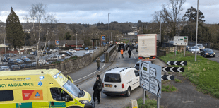 Driver in custody following collision near Newton Abbot supermarket 