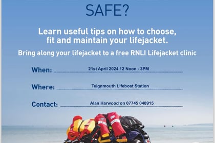 Teignmouth lifejacket clinic 