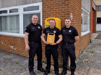 Defibrillator installed at fire station