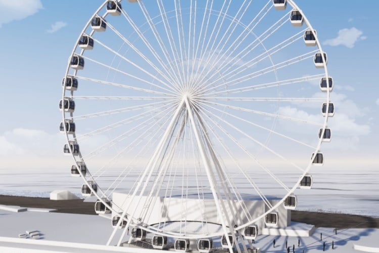 An observation wheel. 