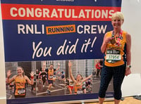 Teignmouth RNLI volunteer’s marathon raises  more than £2k 