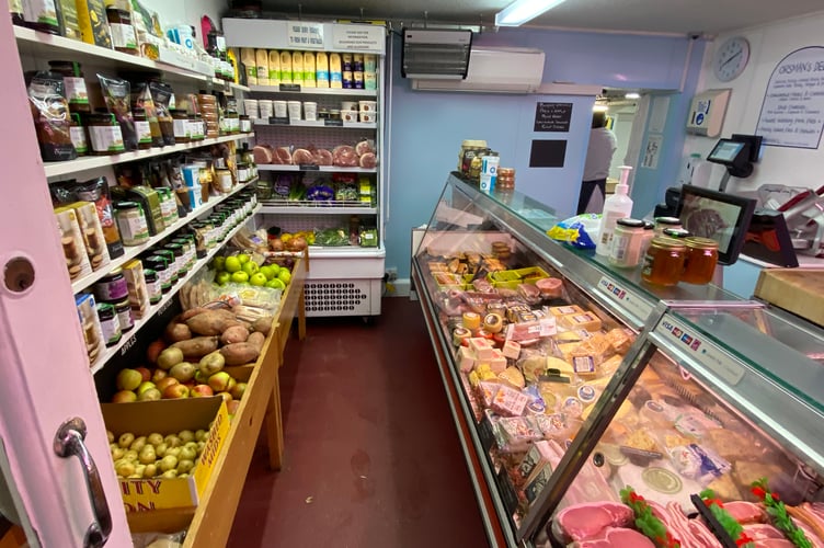 Interior of G T Orsman Butcher Shaldon