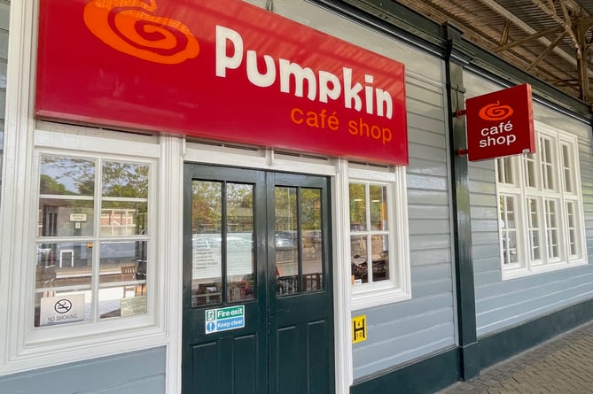 Pumpkin Cafe at Newton Abbot railway station