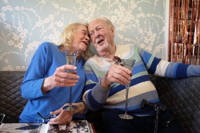 Jean and Brian Godfrey celebrate their 70th wedding anniversary