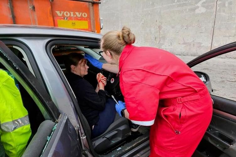 Practice drills help the emergency services hone their skills