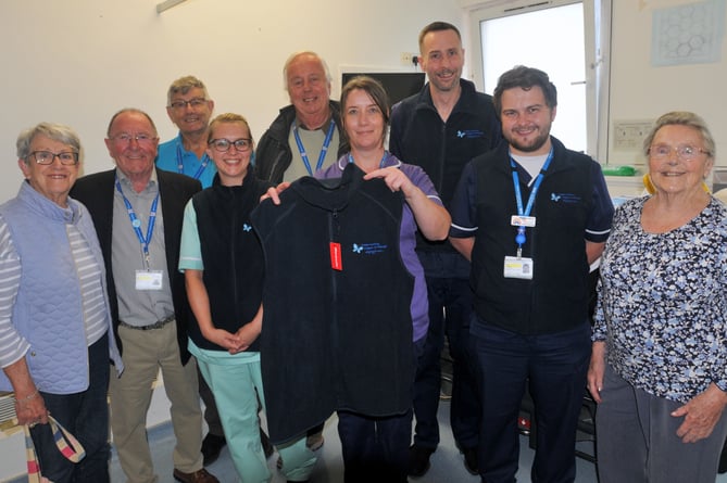 From left:  Lyn McCaig (LOF), Roy Tuttle (LOF), Dave Rogers (LOF), Claire McBride, Philip White (LOF), Melody Andrews, John Scudder, Daniel Gooding and Patricia Roberts (President LOF)