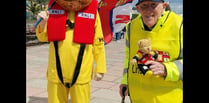 Retired vicar recovering from broken leg walks a mile a day for RNLI