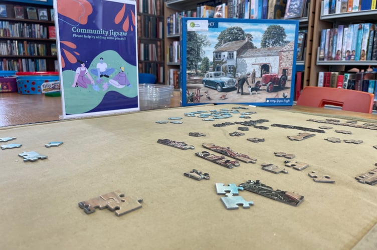 Community Jigsaw at Teignmouth Library