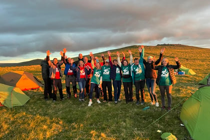 Trekking the tors raises funds for college 