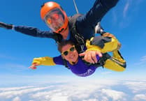 Brave skydivers raised more than £6,000