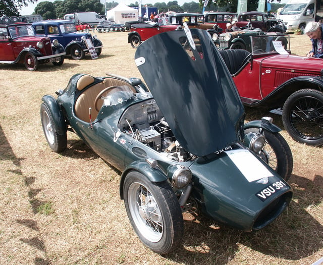 Historic castle attracts historic vehicles