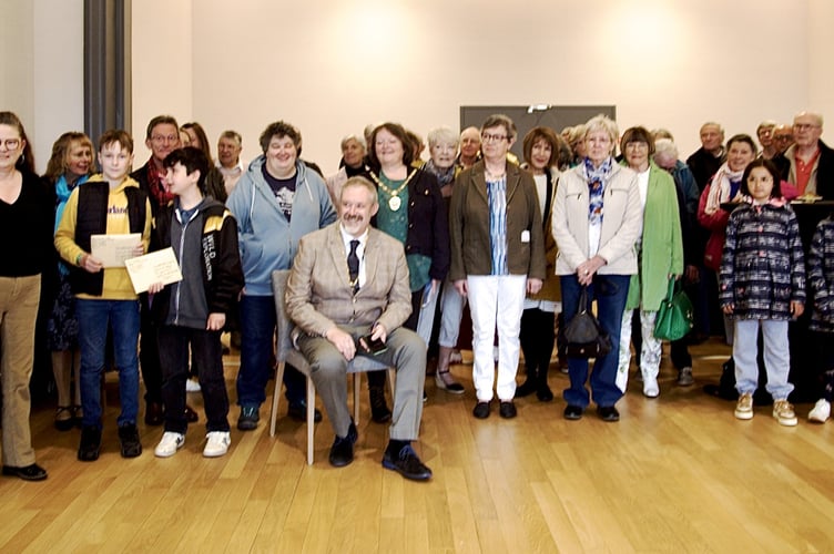 Dawlish Twinning Association with their French partners at a reception 