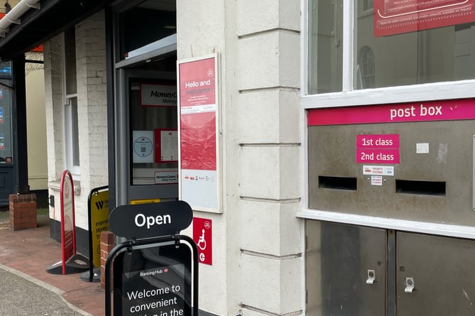 Cash Access UK temporary banking hub at Teignmouth Post Office