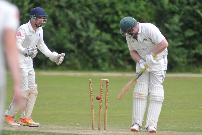 Devon Cricket League C Division West. Ashburton 1st XI versus Plymouth 2nd XI. Plymouth won the toss and elected to bat making 140 all out after 44.5 overs. Ashburton responded  with  144  for 6 or 6 after 22.2 overs gaining a   four wicket win. Ashburton 'keeper  Harry Bannister happy as a ball from Vaibhav Sheth takes the wicket of James Toms