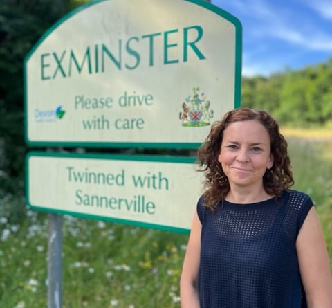 Vanessa Pestridge, the new vicar of Exminster.