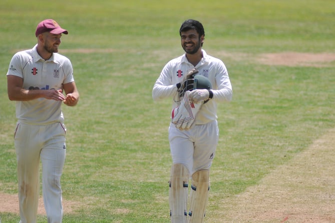 Devon Cricket League B Division. Ipplepen versus Stoke  Gabriel. Stoke 'keeper  Abhishek Anand happy at the day's outcome