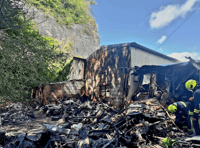 Tyre storage fire near Buckfastleigh 'accidental' say firefighters 