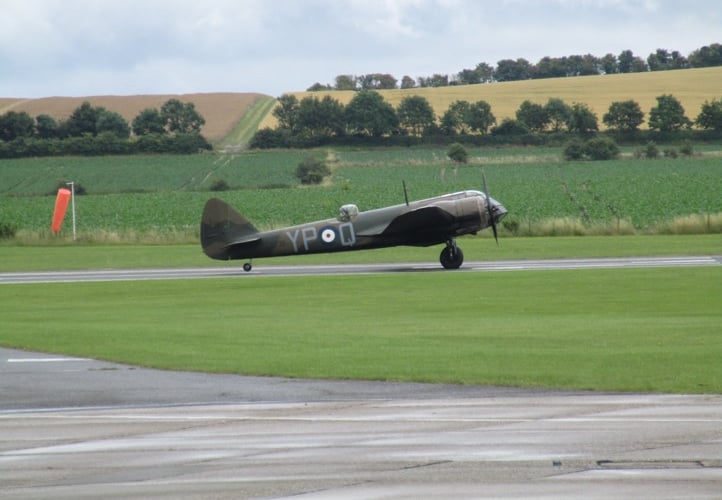 Bovey Tracey resident David Heath who was lucky enough to secure a flight the world's only airworthy Bristol Blenheim - an RAF  light bomber from the start of WW2