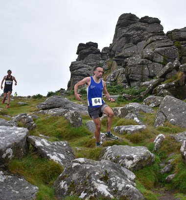 Samuel Deller- fastest man at the 2024 Haytor Hellor