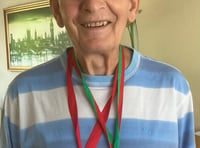 Medals for retiring village hall chair