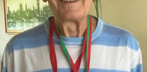 Medals for retiring village hall chair