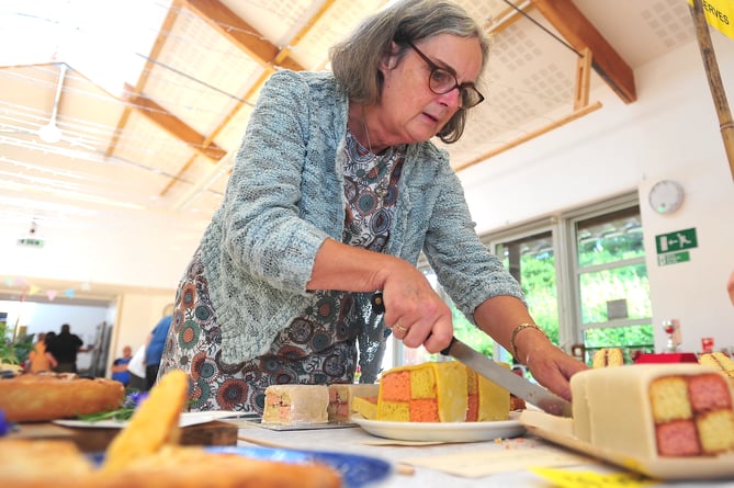 Stokeinteignhead Village Show. Cake judge Nicola Twibill