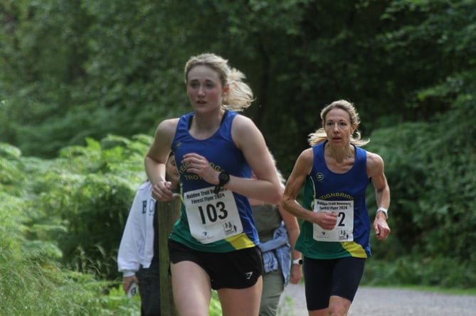 Chloe Olford and Elizabeth Nutall in action at the Forest Flyer