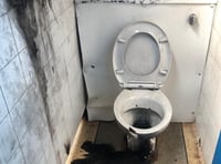 Toilet block closed after suspected arson 