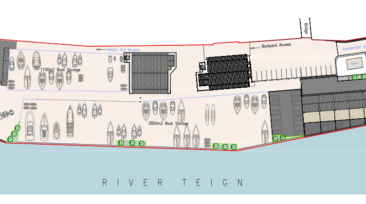 Development plans for the Riverside Boatyard in Teignmouth