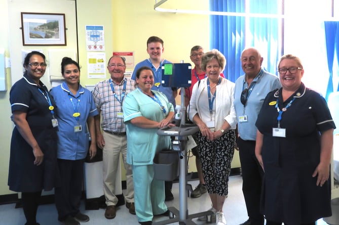 Presentation of new bladder scanner at Torbay Hospital. 