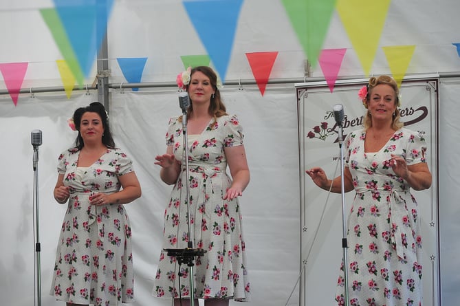 Kingsteignton Community Festival.  Live music from the Liberty Sisters