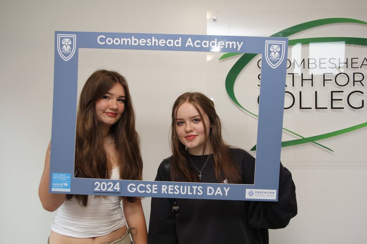 2024 GCSE Results Coombeshead Academy Esme Levey Darcey Levey