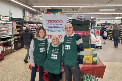 Trolley-loads of donations to community larder