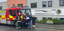 Fire service thanks Newton Abbot firm