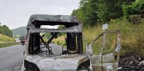 Fire crews tackle A38 blaze